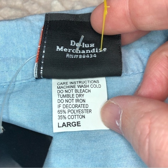 nwt Harley Davidson Live To Ride Stadium Blue Polo Natural Fade Graphic Large - Picture 4 of 9